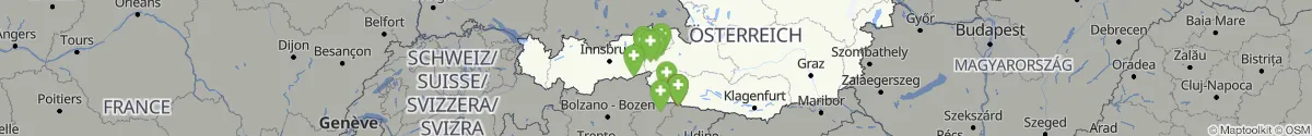 Kartenansicht für Apotheken-Notdienste in der Nähe von Obertilliach (Lienz, Tirol)